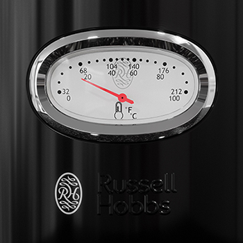 Retro Style Electric Kettle | Black & Stainless Steel